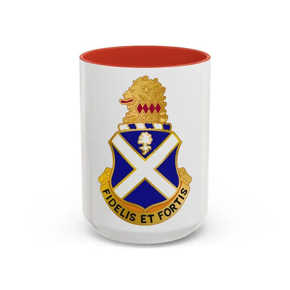 113th Infantry Regiment (U.S. Army) Accent Coffee Mug 15oz Red - Go Mug Yourself