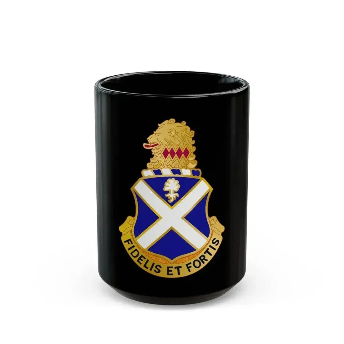 113th Infantry Regiment (U.S. Army) Black Coffee Mug 15oz - Go Mug Yourself