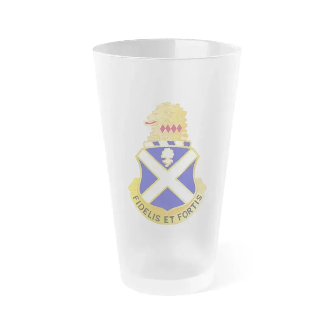 113th Infantry Regiment (U.S. Army) Frosted Pint Glass 16oz Default Title - Go Mug Yourself