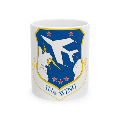 113th Wing (U.S. Air Force) White Coffee Mug-11oz-Go Mug Yourself