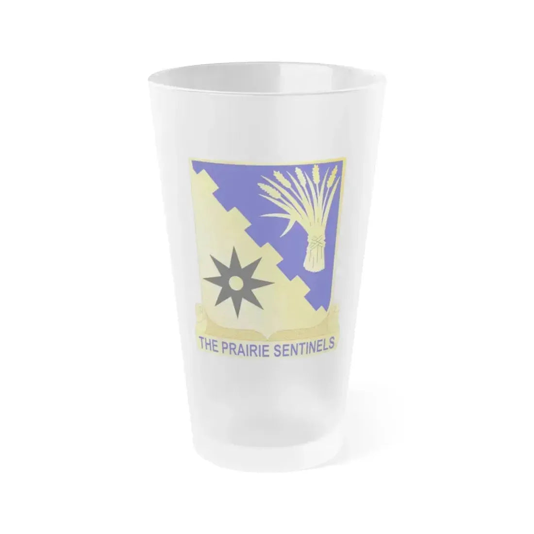 114 Cavalry Regiment (U.S. Army) Frosted Pint Glass 16oz Default Title - Go Mug Yourself