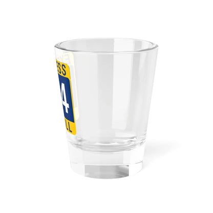 114 Express Lane free (Texas) (Road Sign) Shot Glass 1.5oz - Go Mug Yourself