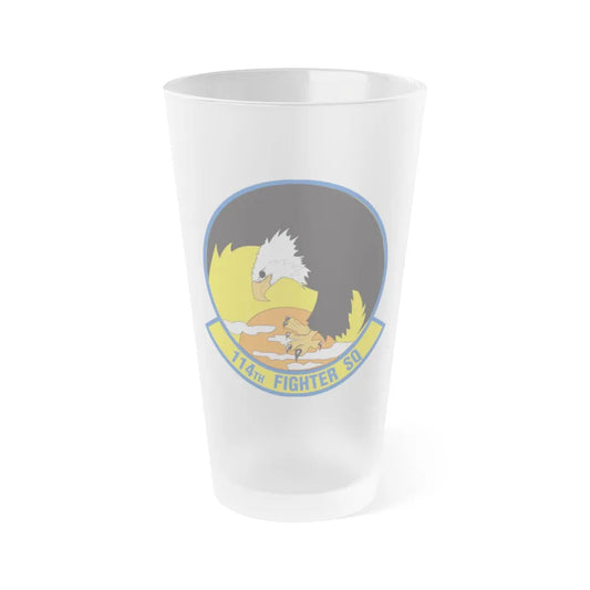 114 Fighter Squadron (U.S. Air Force) Frosted Pint Glass 16oz-16oz-Frosted-Go Mug Yourself