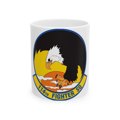 114 Fighter Squadron (U.S. Air Force) White Coffee Mug-11oz-Go Mug Yourself