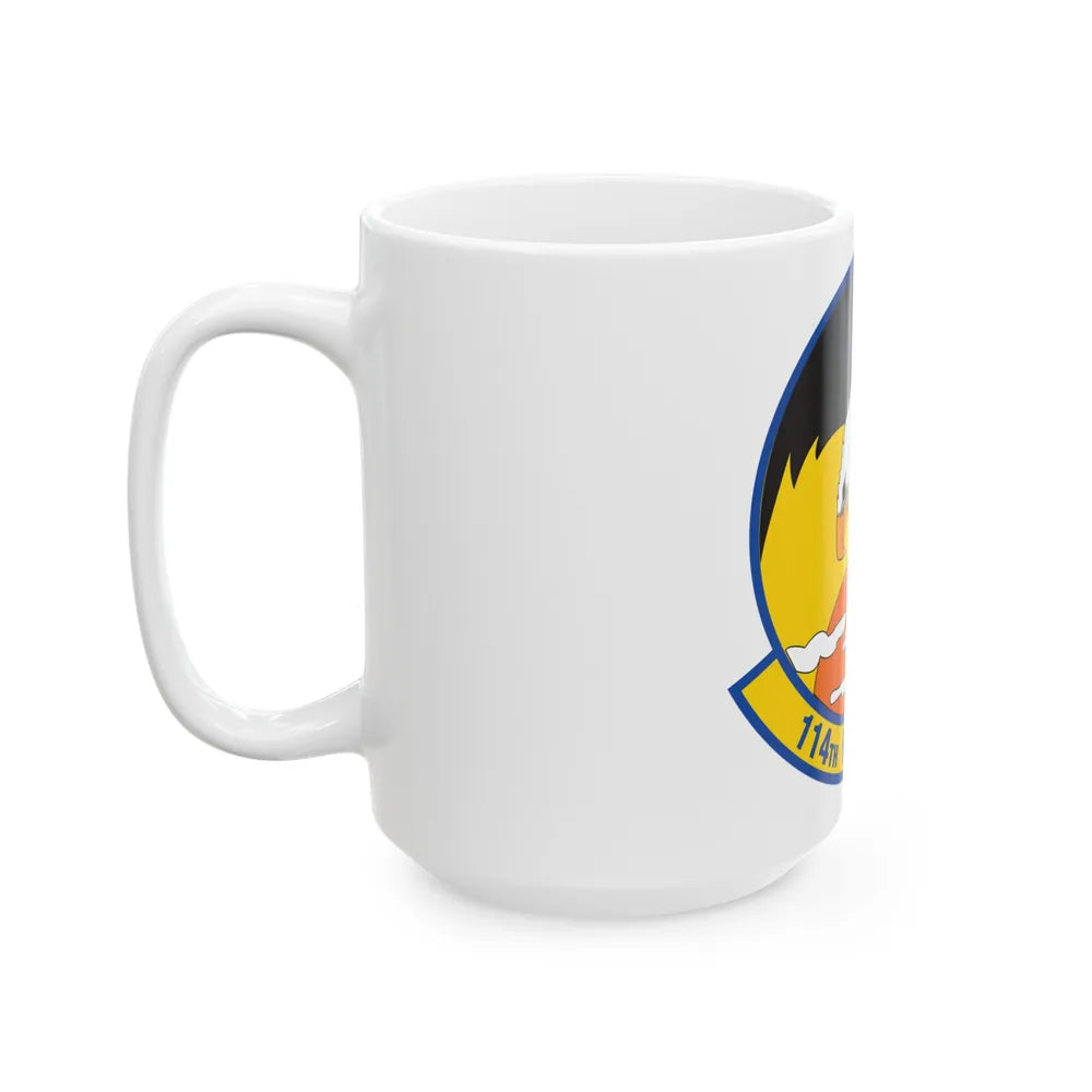 114 Fighter Squadron (U.S. Air Force) White Coffee Mug-Go Mug Yourself