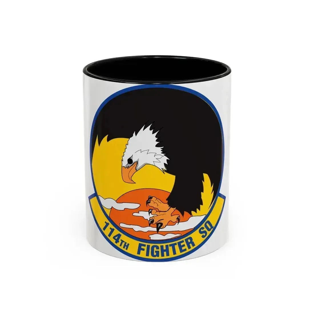 114 Fighter Squadron (U.S. Air Force) Accent Coffee Mug 11oz Black - Go Mug Yourself