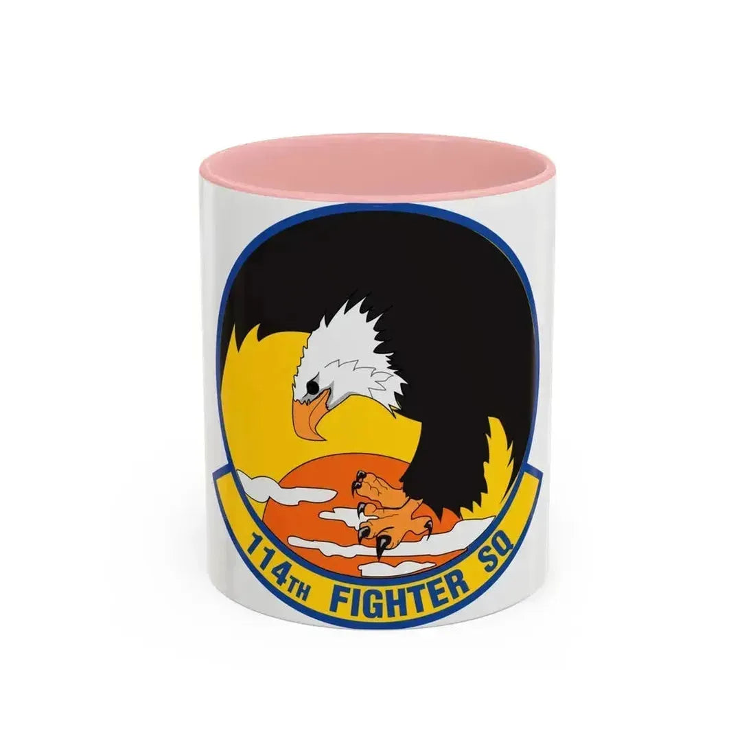 114 Fighter Squadron (U.S. Air Force) Accent Coffee Mug 11oz Pink - Go Mug Yourself