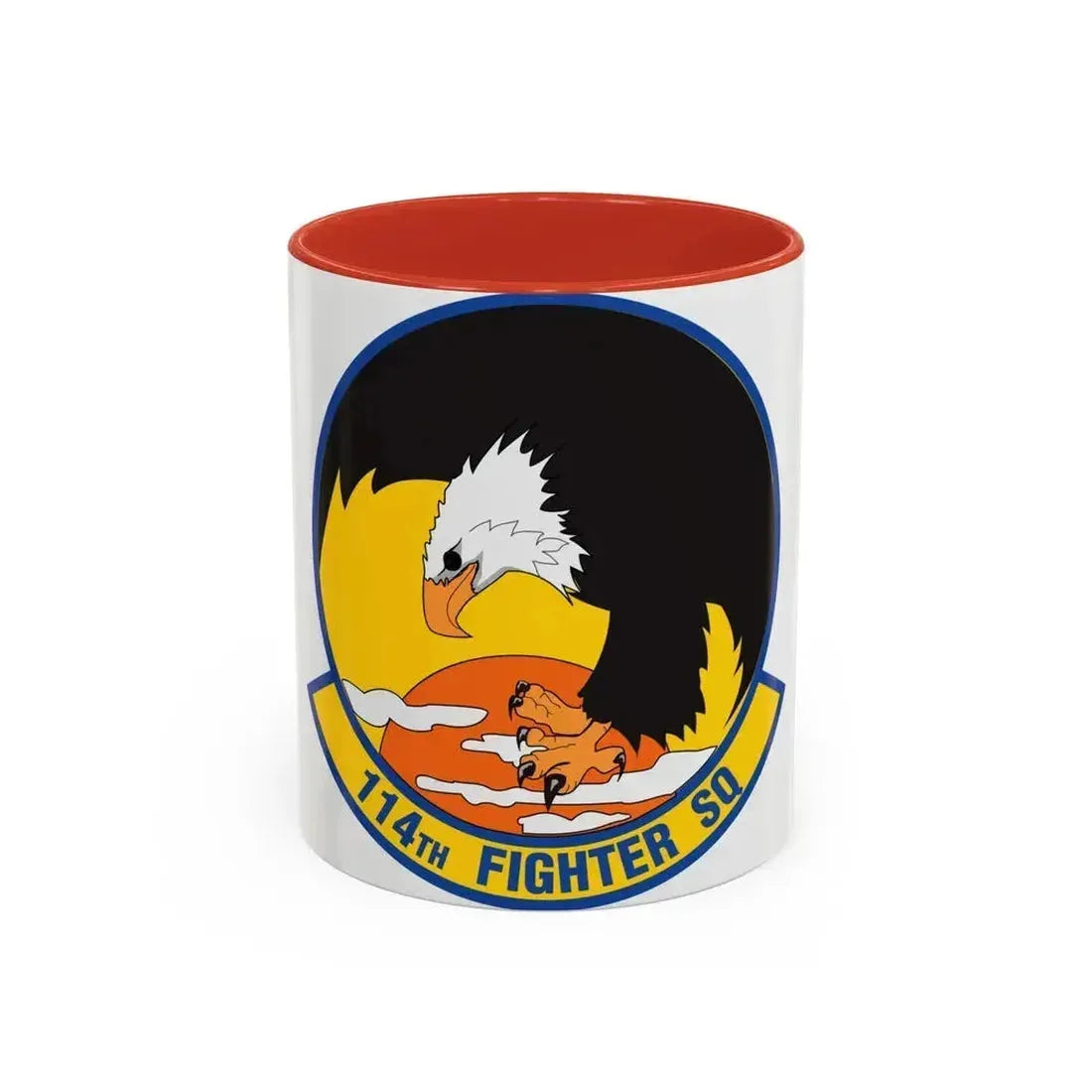114 Fighter Squadron (U.S. Air Force) Accent Coffee Mug 11oz Red - Go Mug Yourself