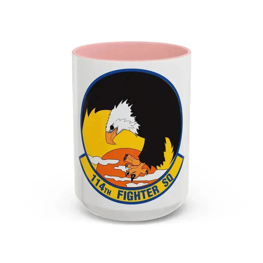 114 Fighter Squadron (U.S. Air Force) Accent Coffee Mug 15oz Pink - Go Mug Yourself