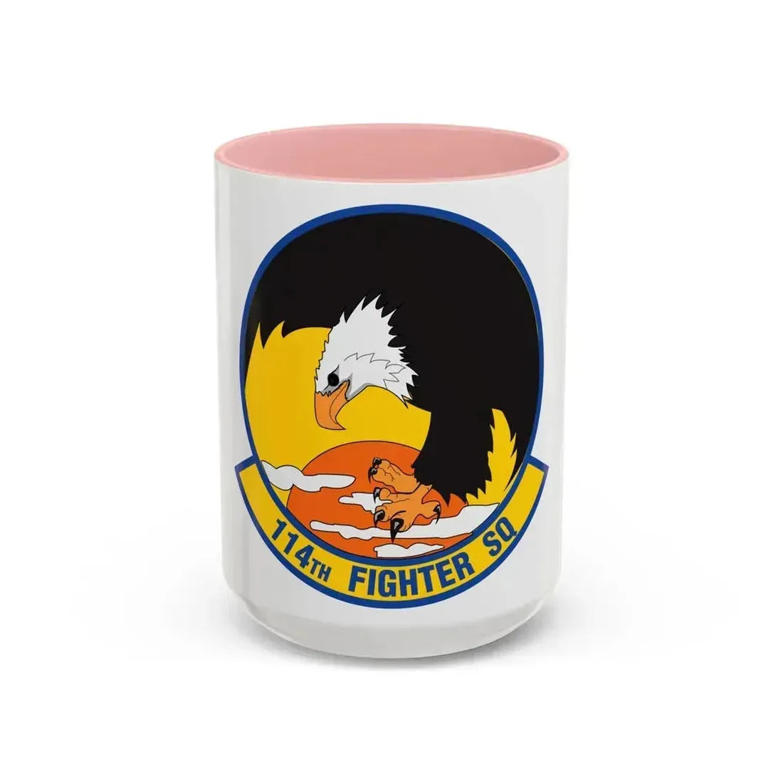 114 Fighter Squadron (U.S. Air Force) Accent Coffee Mug 15oz Pink - Go Mug Yourself