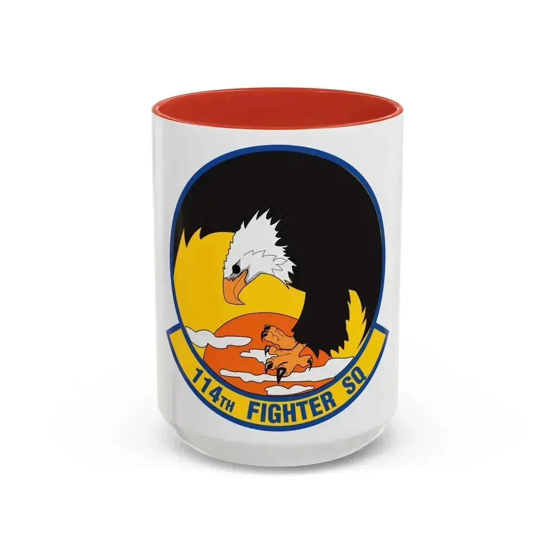 114 Fighter Squadron (U.S. Air Force) Accent Coffee Mug 15oz Red - Go Mug Yourself