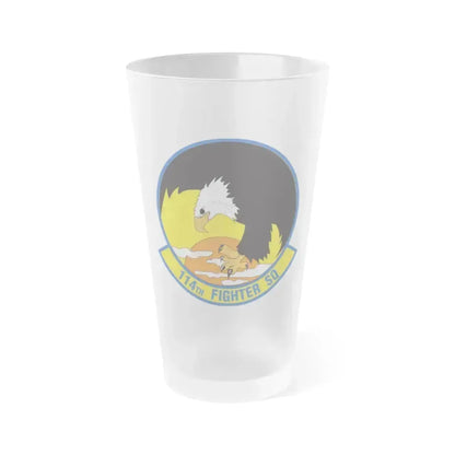 114 Fighter Squadron (U.S. Air Force) Frosted Pint Glass 16oz 16oz Frosted - Go Mug Yourself