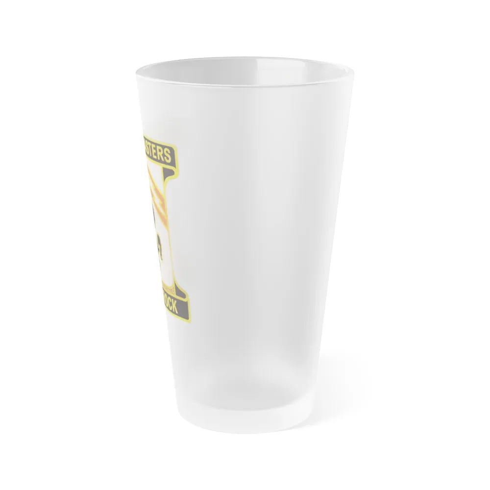 114 Signal Battalion (U.S. Army) Frosted Pint Glass 16oz-Go Mug Yourself