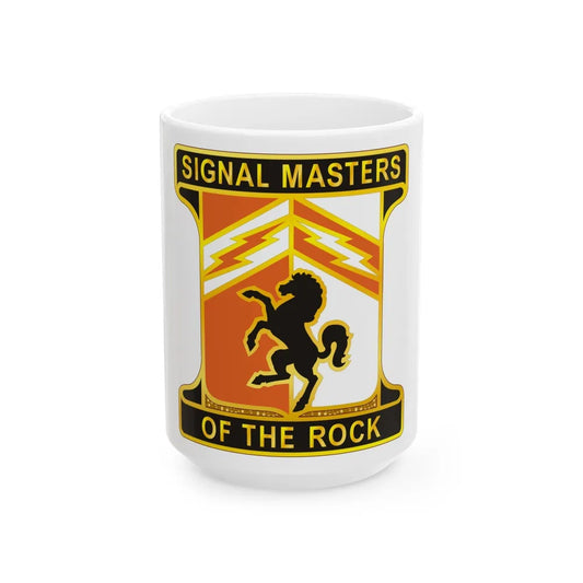 114 Signal Battalion (U.S. Army) White Coffee Mug-15oz-Go Mug Yourself