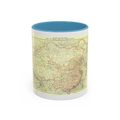 China and its Territories (1912) (Map) Accent Coffee Mug