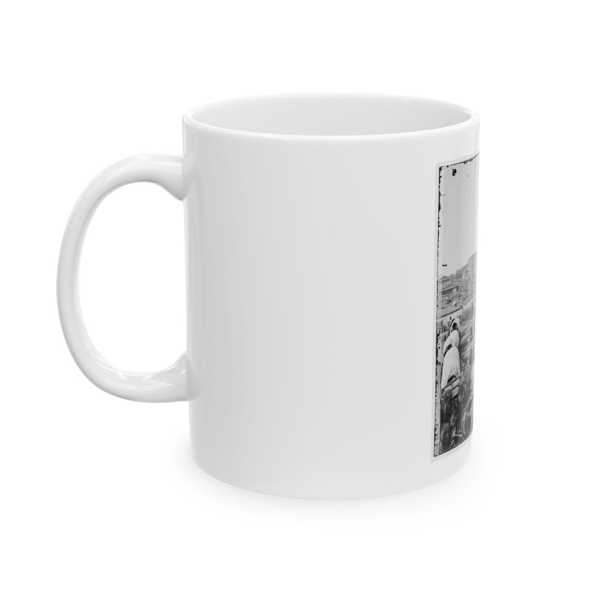 Atlanta, Ga. Railroad Depot; A Nearer View (U.S. Civil War) White Coffee Mug