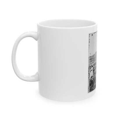 Atlanta, Ga. Railroad Depot; A Nearer View (U.S. Civil War) White Coffee Mug