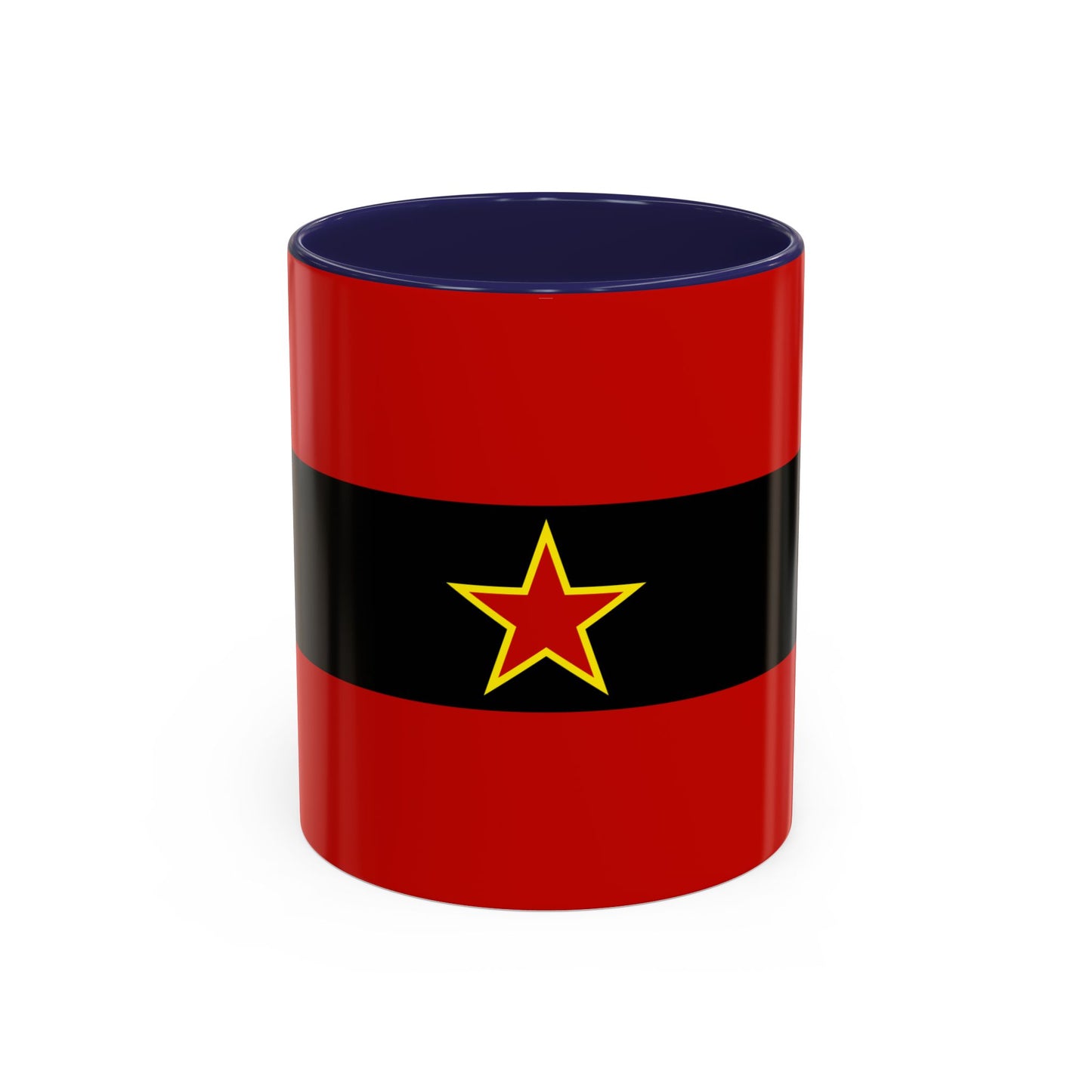 Civil Ensign of Albania 1945 to 1992 - Accent Coffee Mug