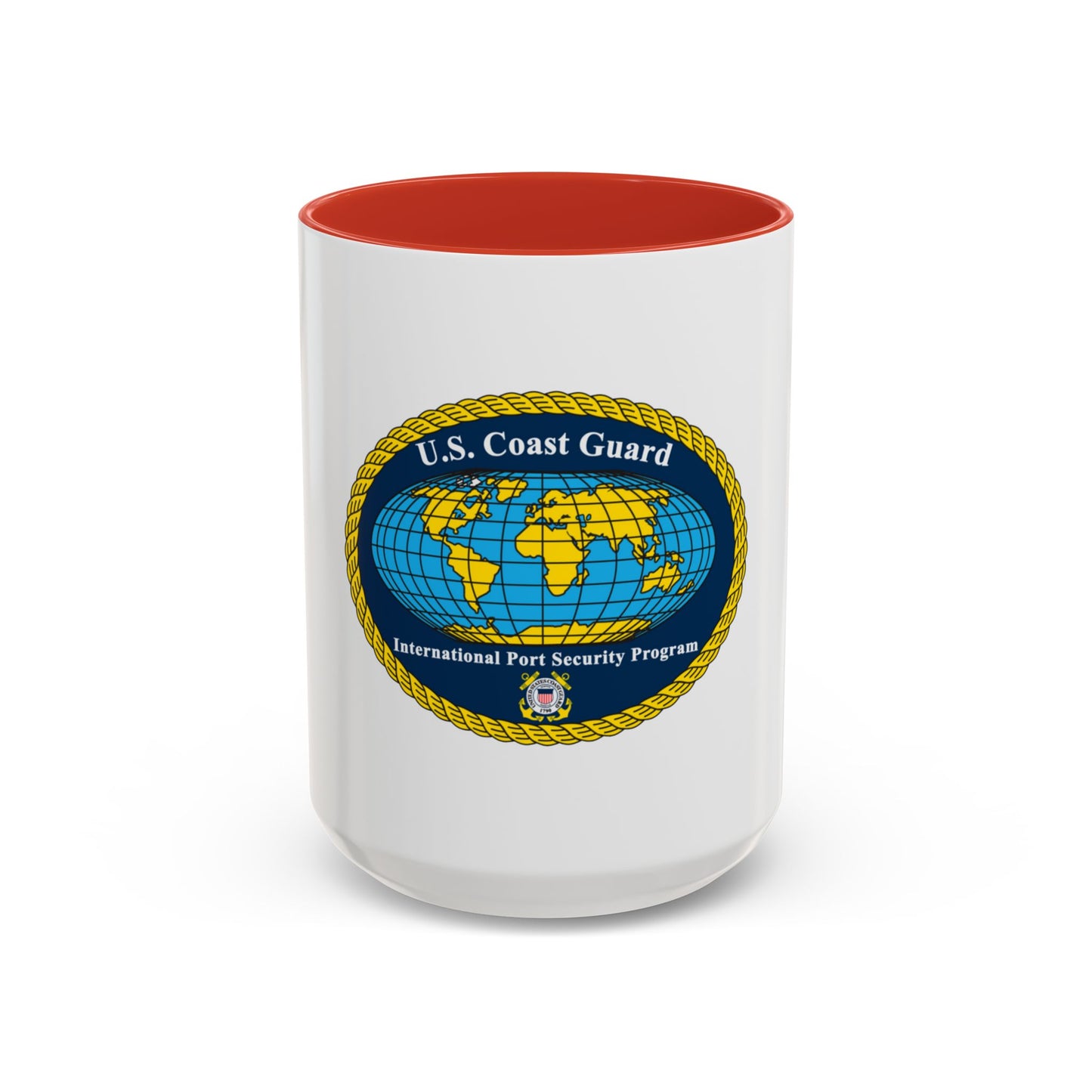 International Port Security Program USCG (U.S. Coast Guard) Accent Coffee Mug