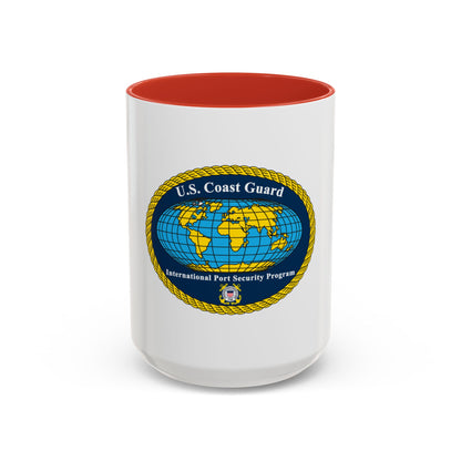 International Port Security Program USCG (U.S. Coast Guard) Accent Coffee Mug