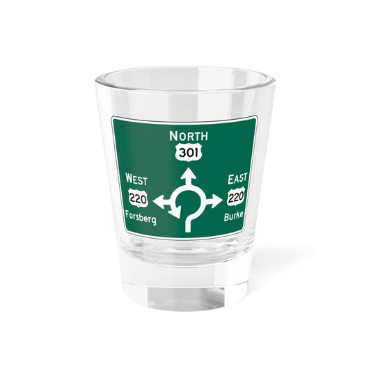 MUTCD D1-5 (Virginia) (Road Sign) Shot Glass 1.5oz