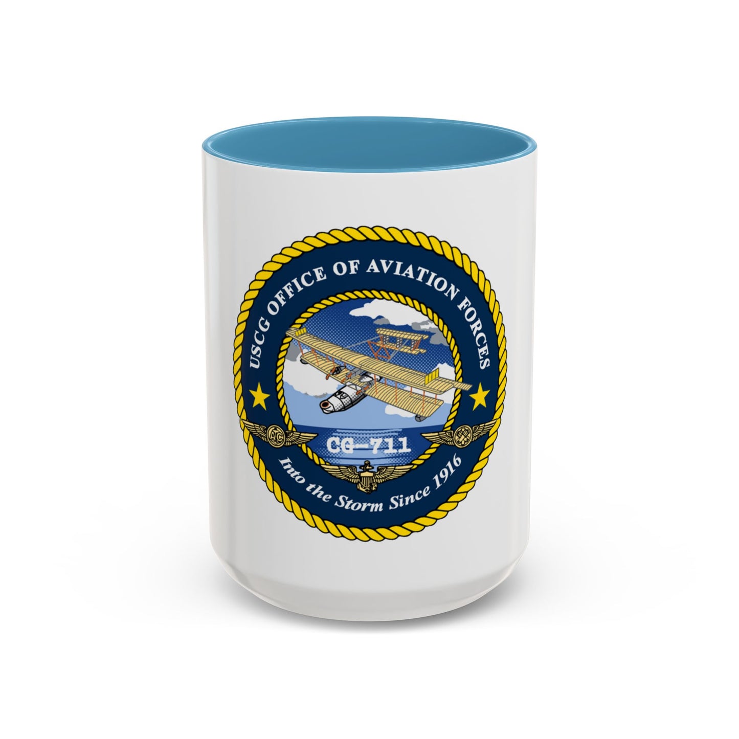 USCG OFFICE OF AVIATION FORCES CG 711 (U.S. Coast Guard) Accent Coffee Mug
