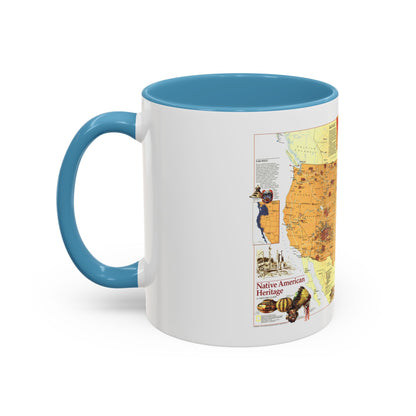 North America - Native American Heritage (1991) (Map) Accent Coffee Mug