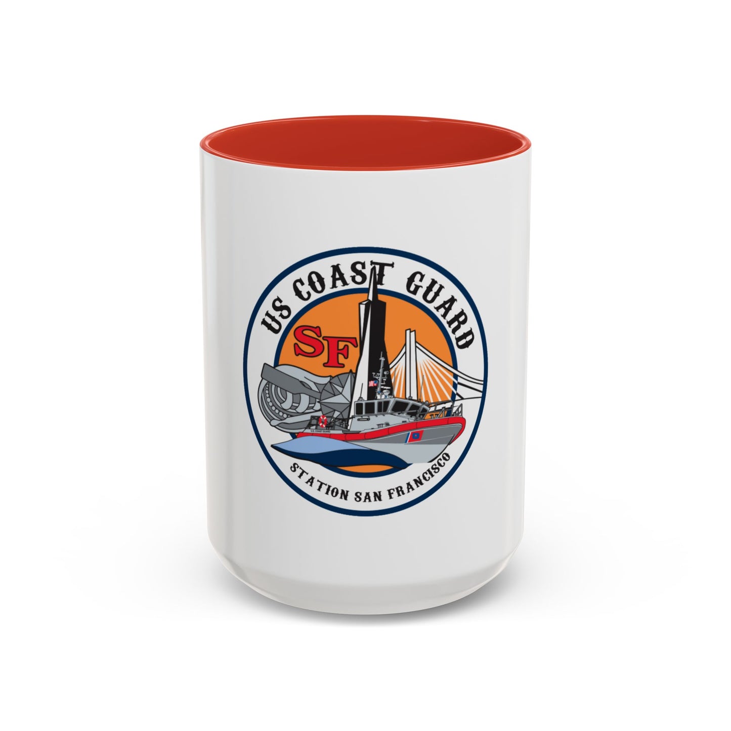 USCGS San Francisco Station (U.S. Coast Guard) Accent Coffee Mug