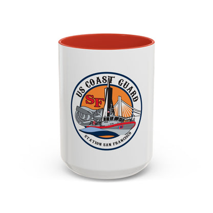 USCGS San Francisco Station (U.S. Coast Guard) Accent Coffee Mug