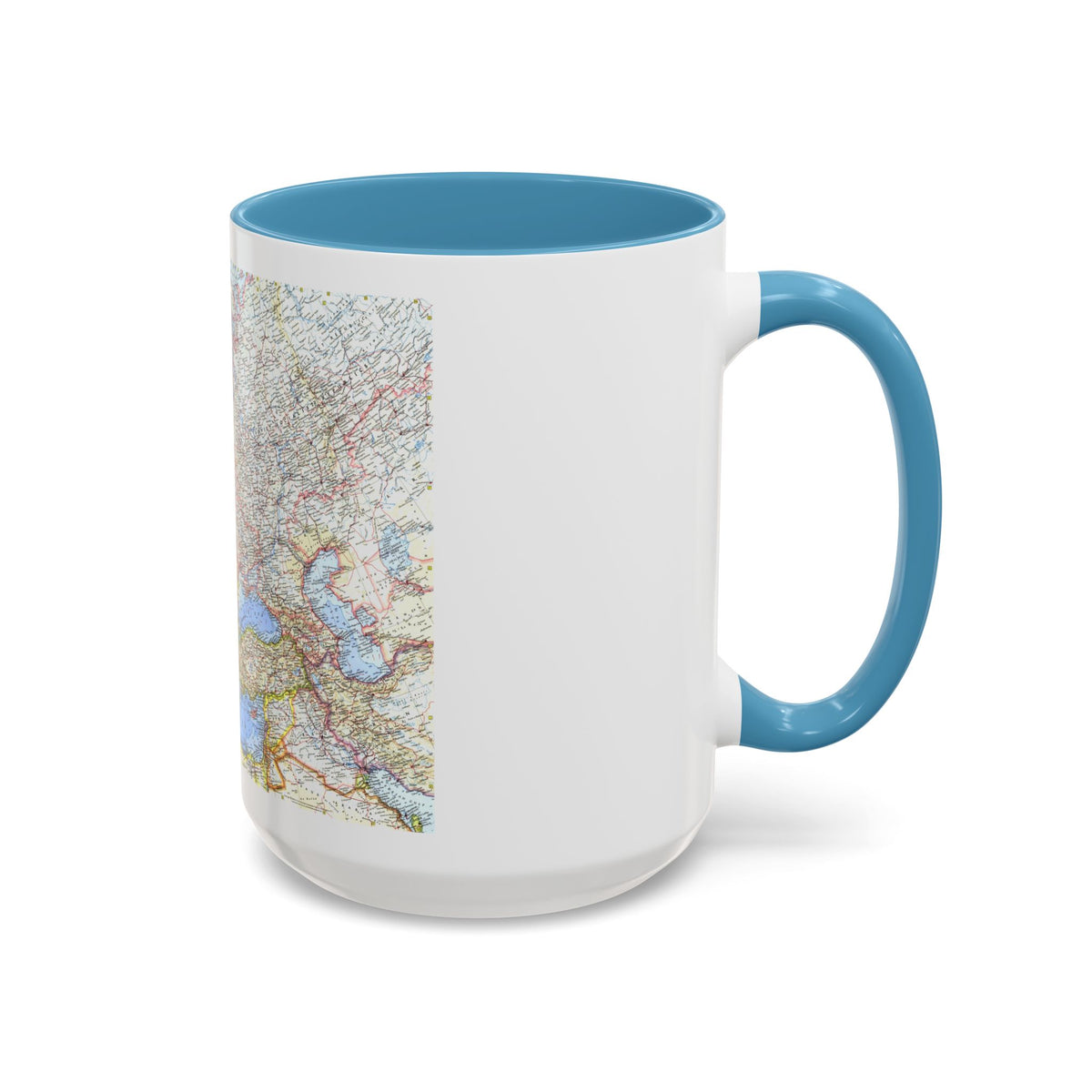 Europe (1962) (Map) Accent Coffee Mug