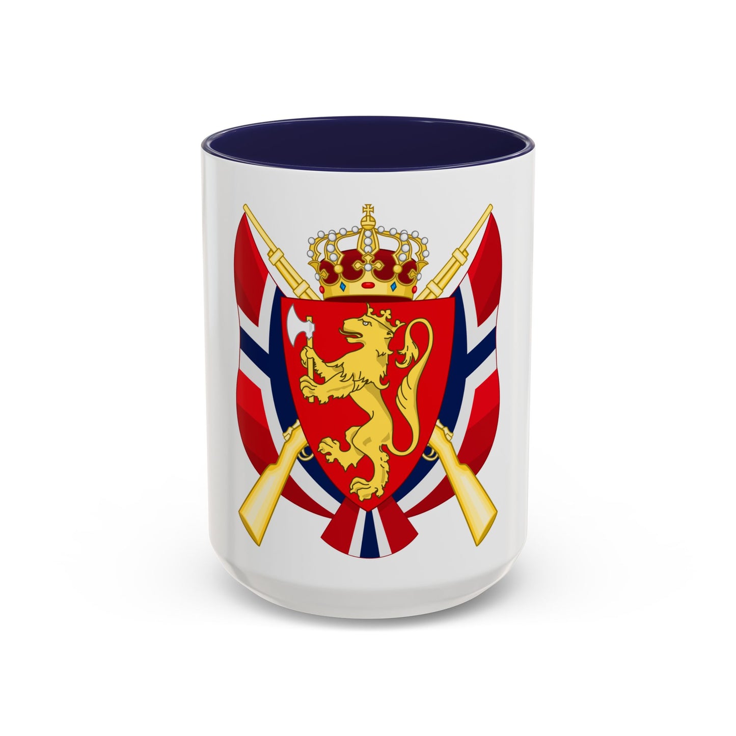 Coat of arms of the National Rifle Association of Norway - Accent Coffee Mug