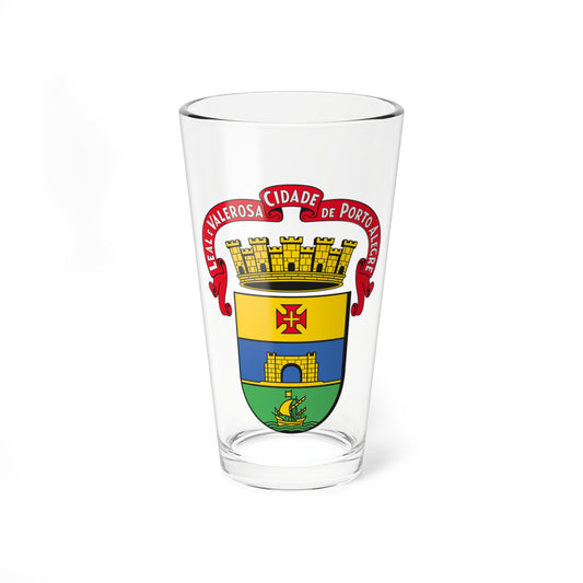 Coats of arms of Porto Alegre (Brazil) (Coat of Arms) Pint Glass 16oz