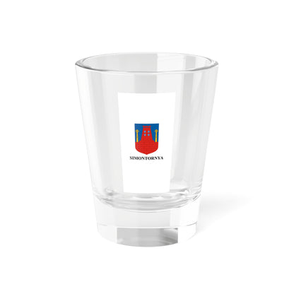 Flag of Simontornya vertical (Hungary) Shot Glass 1.5oz
