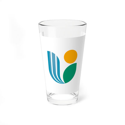 Flag of Uchiko Ehime (Japan) Pint Glass 16oz