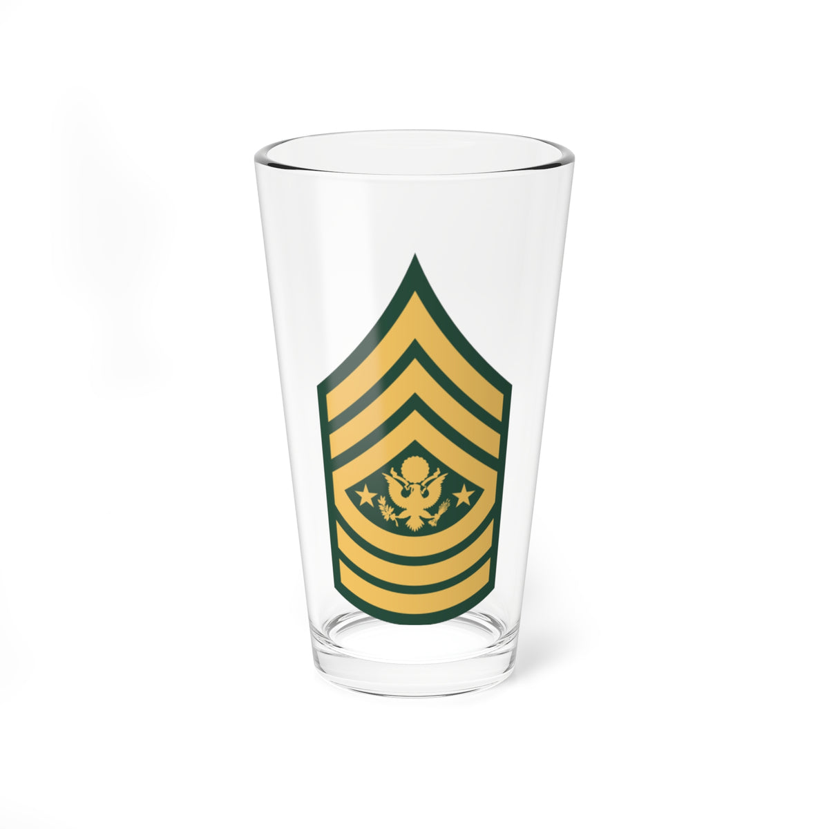Army USA OR 09a 2015 (United States) (Military Rank) Pint Glass 16oz