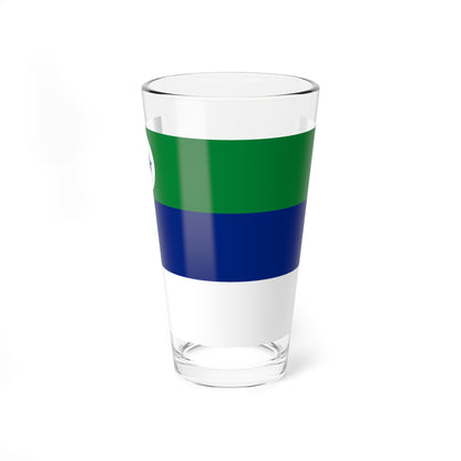 Bandera del Municipio Pedernales (Venezuela) Pint Glass 16oz