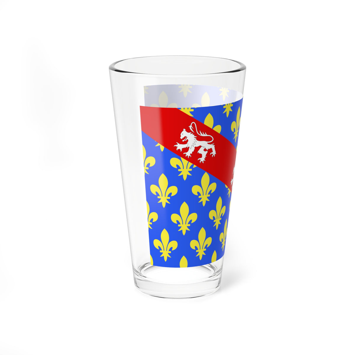 Drapeau fr departement Creuse (France) Pint Glass 16oz