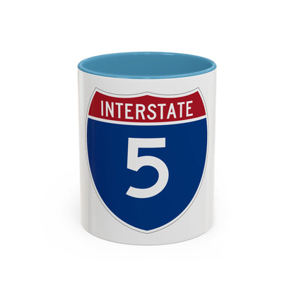 Interstate 5 (U.S. Highways) Accent Coffee Mug