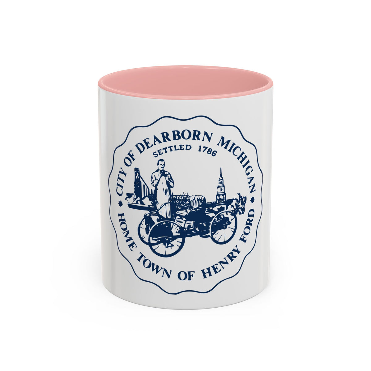 Seal of Dearborn Michigan - Accent Coffee Mug