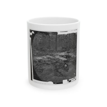 Cold Harbor, Va., Vicinity. Unburied Dead On The Battlefield Of Gaines' Mill (U.S. Civil War) White Coffee Mug