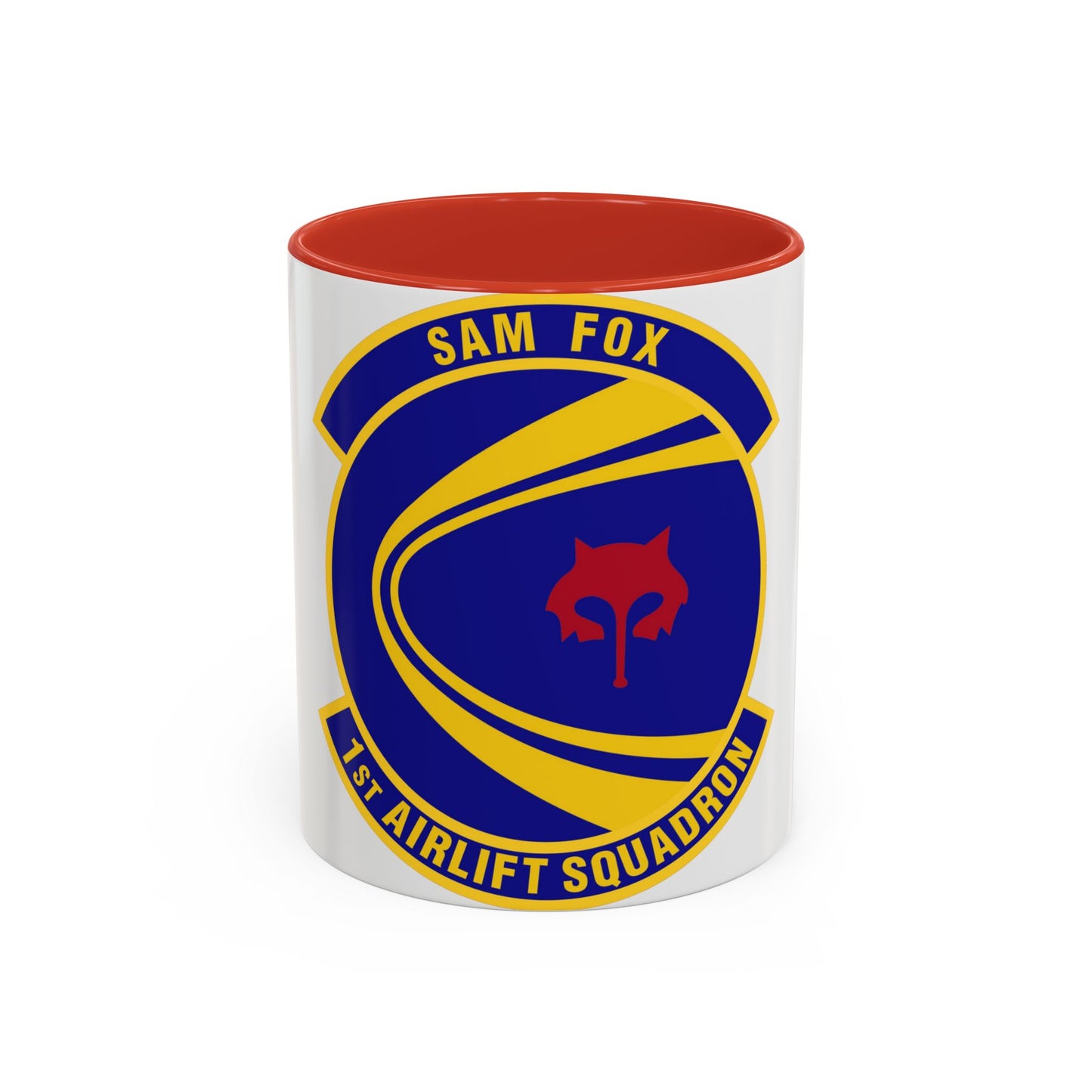 1st Airlift Squadron (U.S. Air Force) Accent Coffee Mug