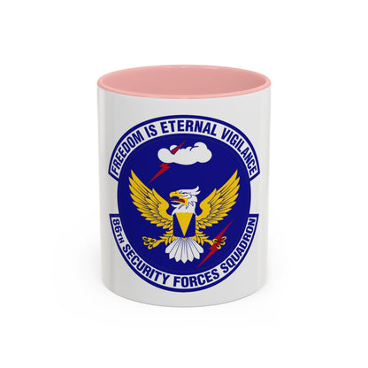 86 Security Forces Squadron USAFE (U.S. Air Force) Accent Coffee Mug