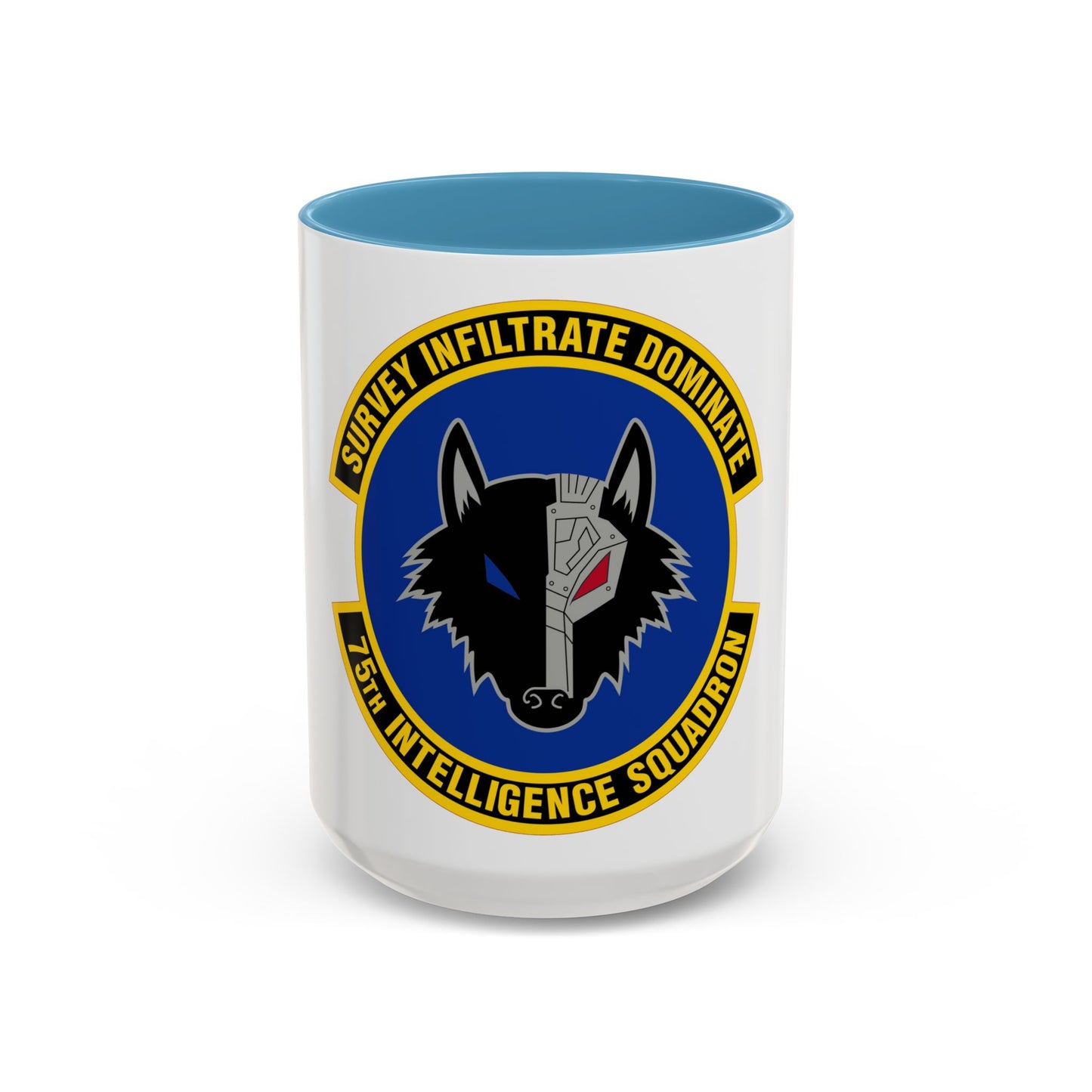 75 Intelligence Squadron ACC (U.S. Air Force) Accent Coffee Mug