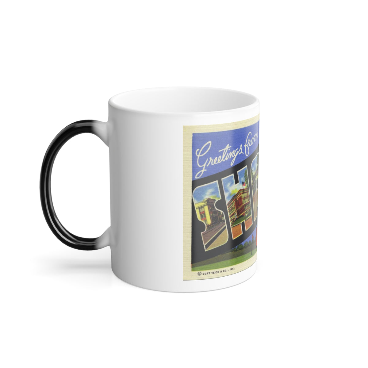 Greetings from Sharon PA (Greeting Postcards) Color Changing Mug 11oz