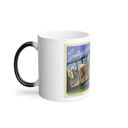 Greetings from Sharon PA (Greeting Postcards) Color Changing Mug 11oz