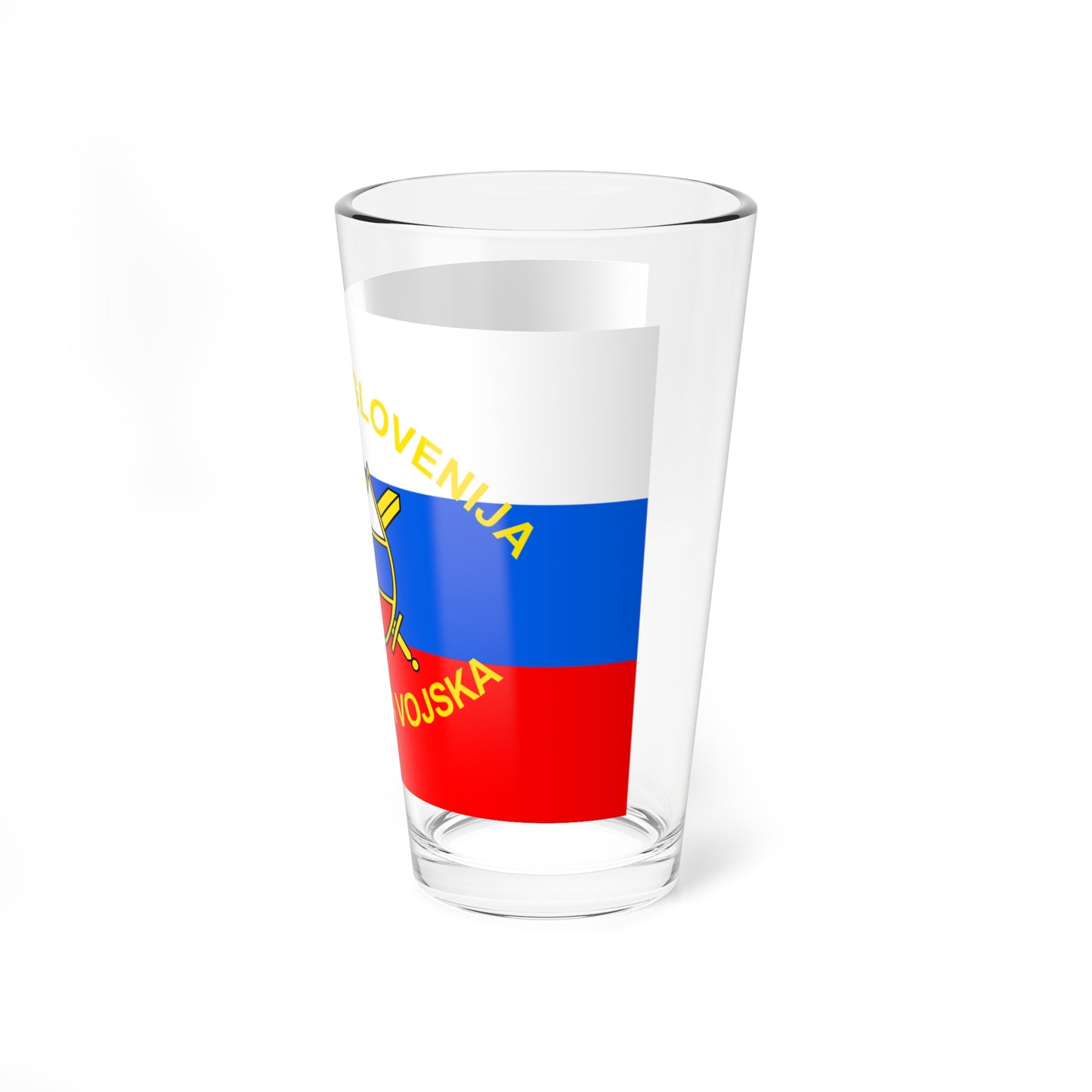 Flag of the Slovenian Armed Forces (Slovenia) Pint Glass 16oz