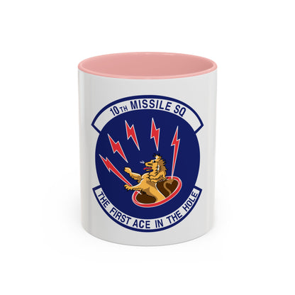 10th Missile SQ The First In The Hole (U.S. Air Force) Accent Coffee Mug