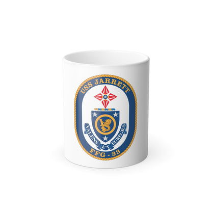 USS Jarrett FFG 33 (U.S. Navy) Color Changing Mug 11oz