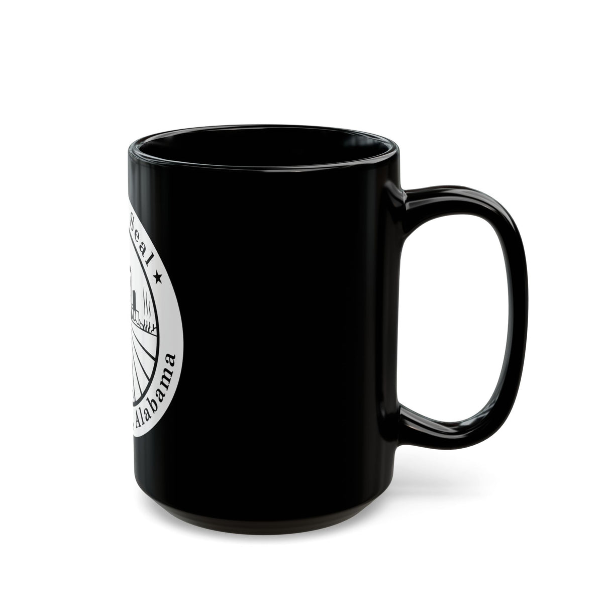 Seal of Birmingham Alabama - Black Coffee Mug