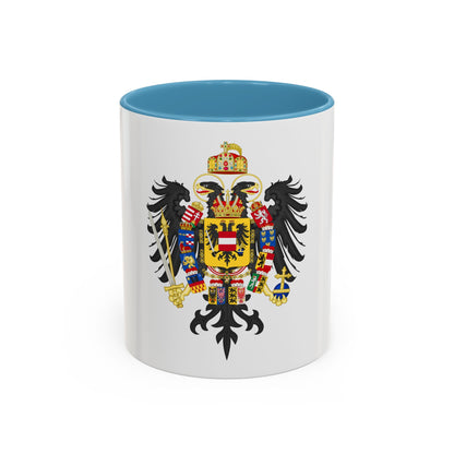 Middle Coat of Arms of Francis II, Holy Roman Emperor (1804-1806) - Accent Coffee Mug